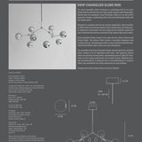 Drop Chandelier Globe, Mini - Chrome (5m)