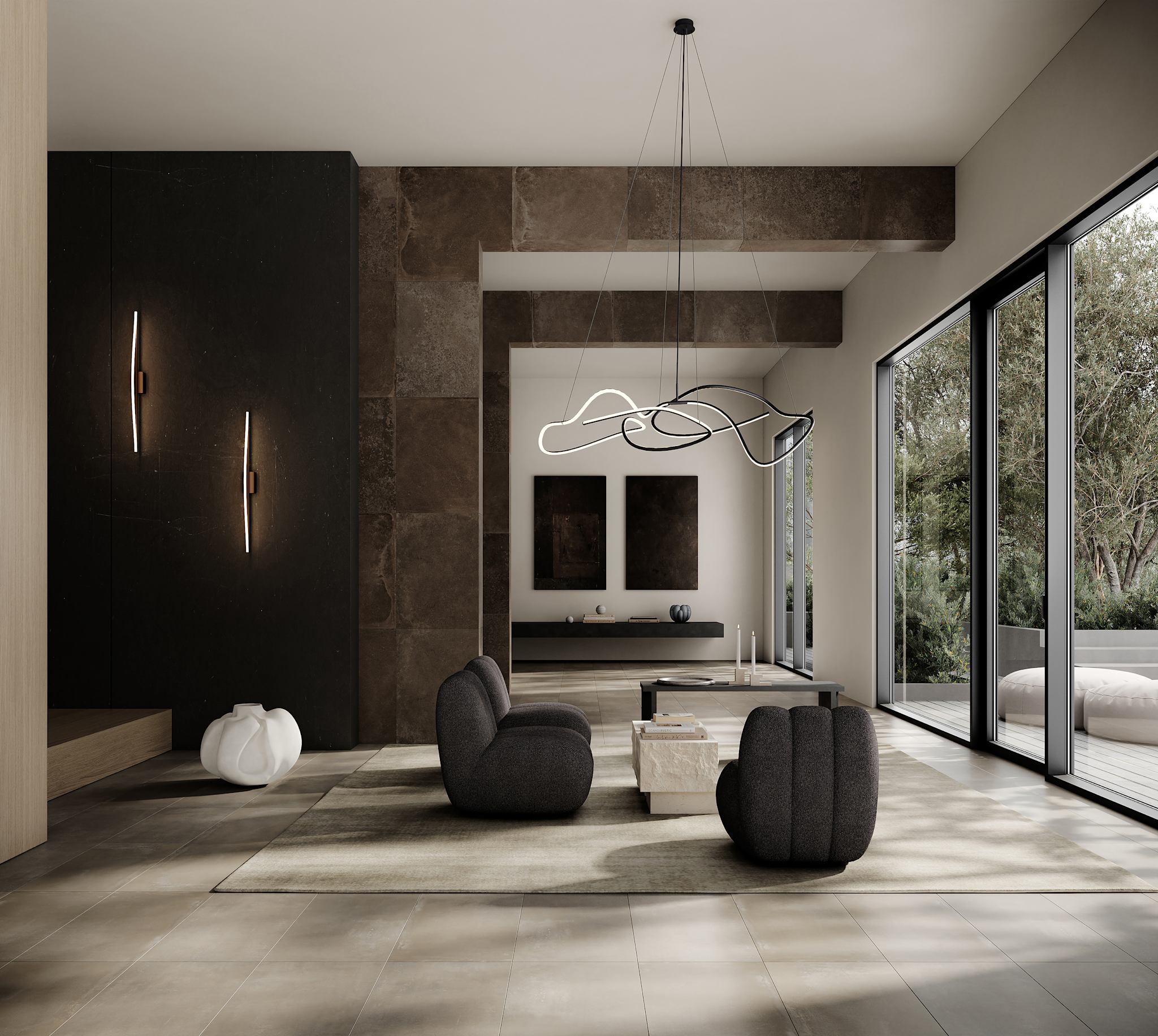 101 Copenhagen - Bow Wall Lamp, Big - Bronze - Wall Lamp