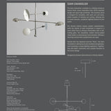 Sahn Chandelier - Chrome (5m)