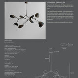 Stingray Chandelier - Burned Black (5m)
