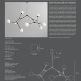 Drop Chandelier Bulp, Grande - Grey (5m)
