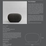 Toe Ottoman - Deep Taupe (A2635)