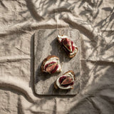 Enkei Tray Rectangular, Mini - Silver Travertine
