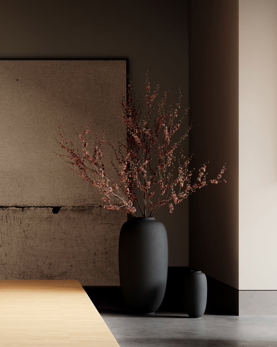 101 Copenhagen - Sunao Vase Slim, Hexa - Black - Vase