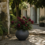 Sunao Plant Pot Fat, Hexa - Black