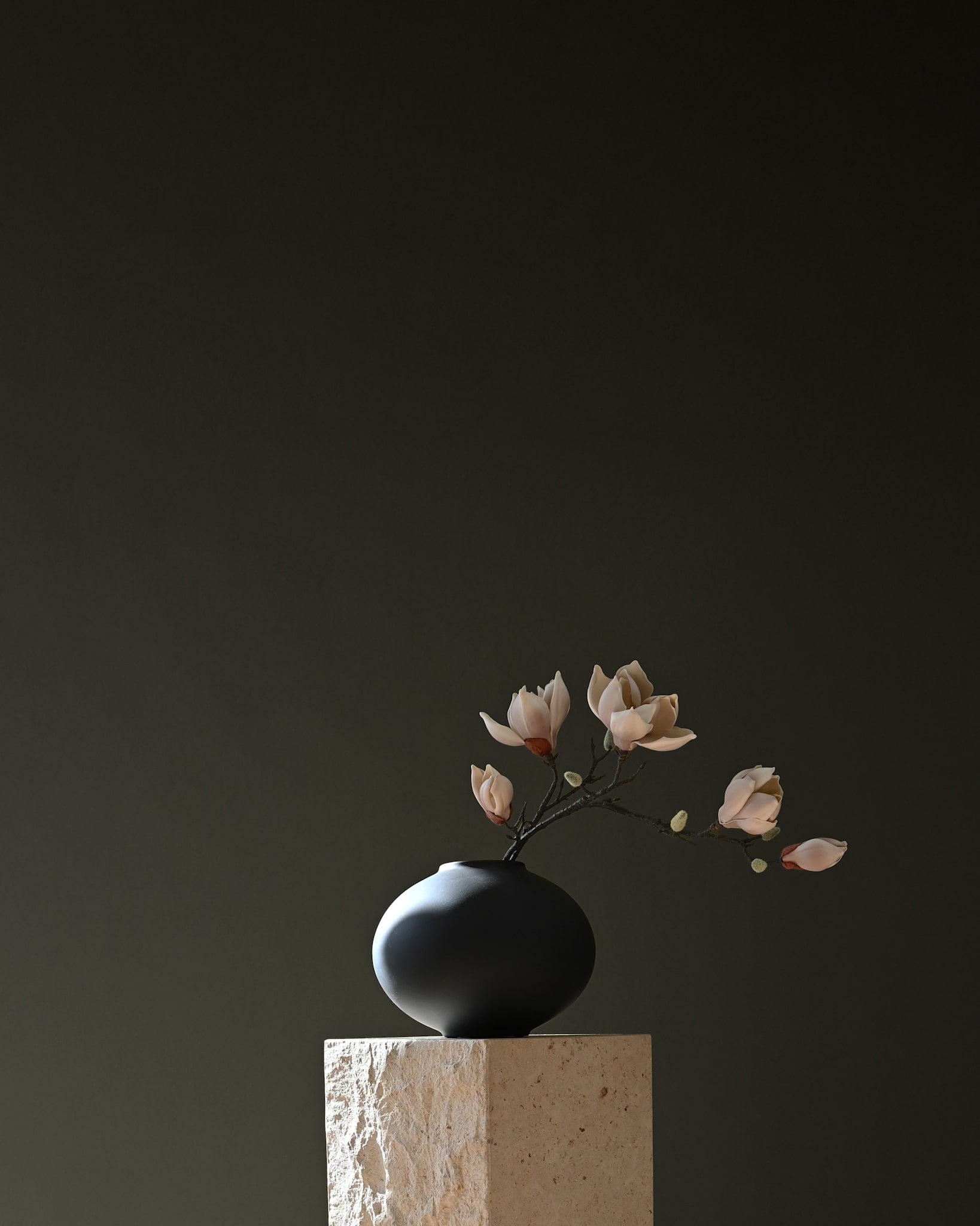 101 Copenhagen - Sunao Vase Fat, Mini - Black - Vase