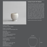 Sunao Plant Pot, Medio - Birch