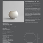 101 Copenhagen - Sunao Plant Pot Fat, Big - Birch - Plant Pot