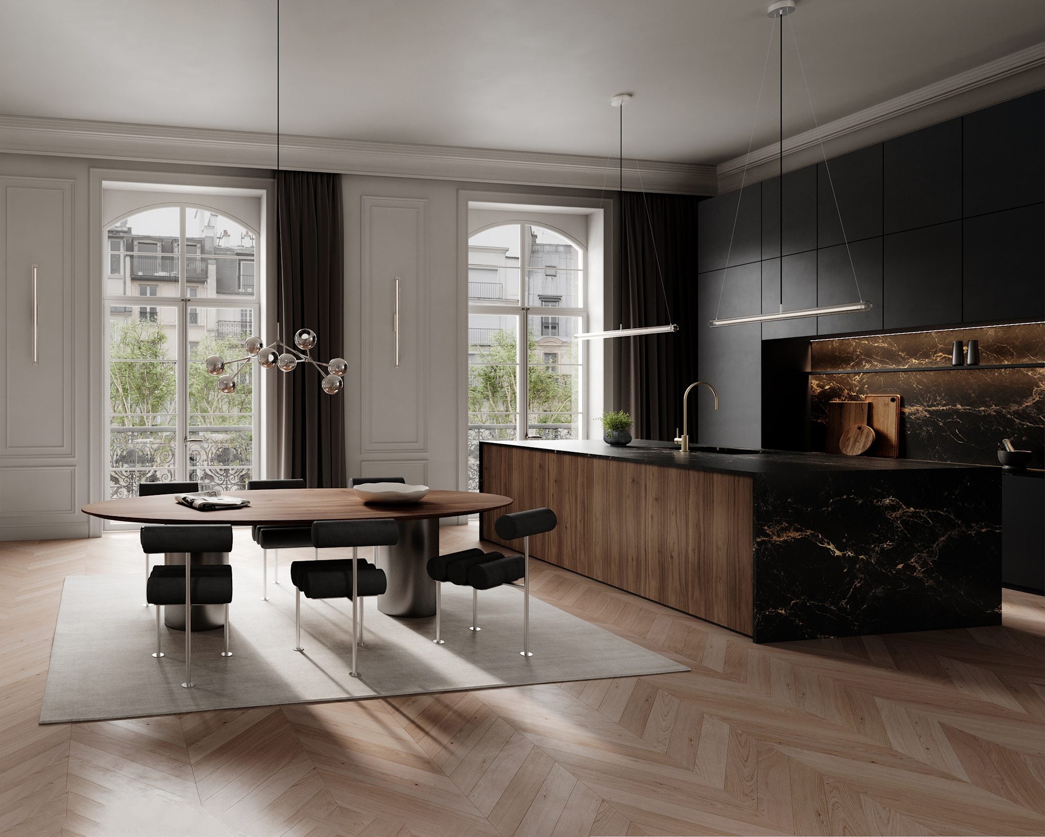 101 Copenhagen - Frame Wall Lamp, Big - Chrome - Wall Lamp