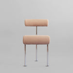101 Copenhagen - Hiro Dining Chair, Stainless Steel - Nubuck - Dining Chair