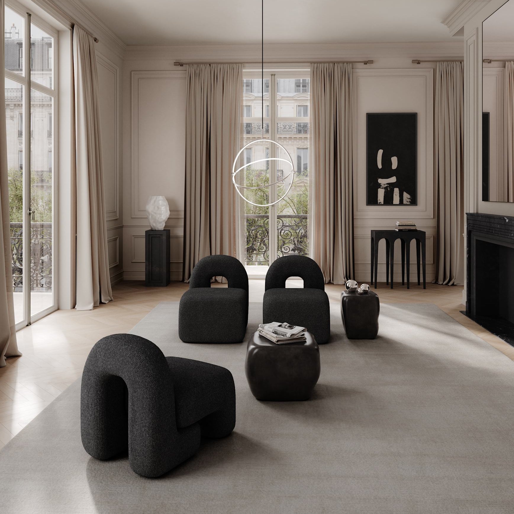 101 Copenhagen - Ishi Coffee Table, Mini - High Glaze Coffee - Coffee or Side Table