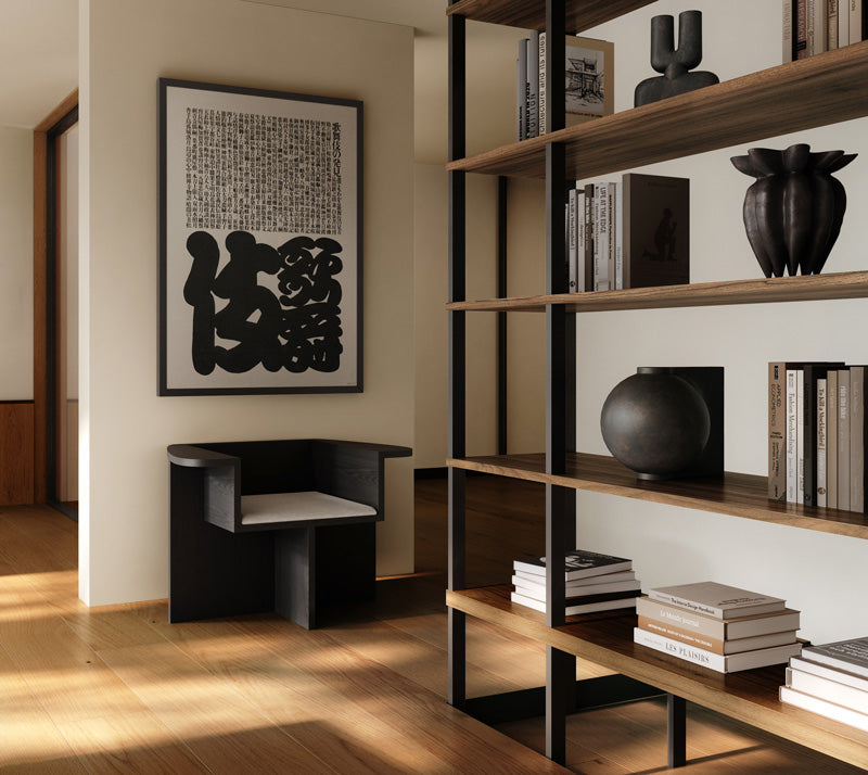 101 Copenhagen vases and a Brutus Lounge chair with Makura cushion and 