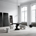 101 Copenhagen - Artist Dining Table, Top Ø120cm - Coffee Black Oak - Dining Table