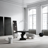 101 Copenhagen - Artist Dining Table, Top Ø120cm - Coffee Black Oak - Dining Table