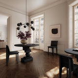Artist Dining Table, Ø120 - H30mm - Coffee Black Oak