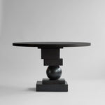 101 Copenhagen - Artist Dining Table, Ø120 - H30mm - Coffee Black Oak - Dining Table