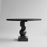 Artist Dining Table, Ø120 - Coffee Black Oak