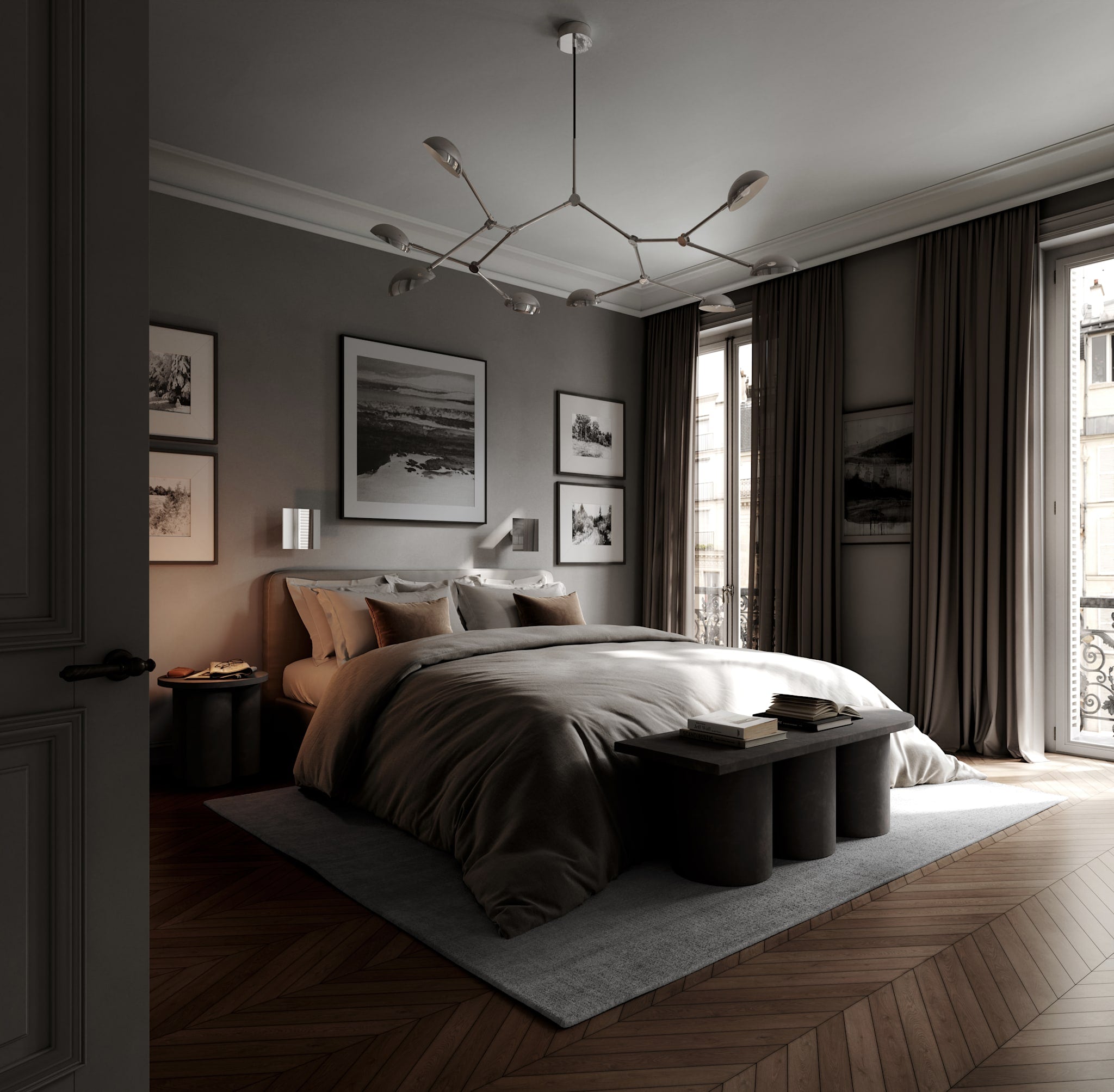 Drop Chandelier - Chrome (5m)