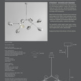 Stingray Chandelier, Grande - Chrome (5m)
