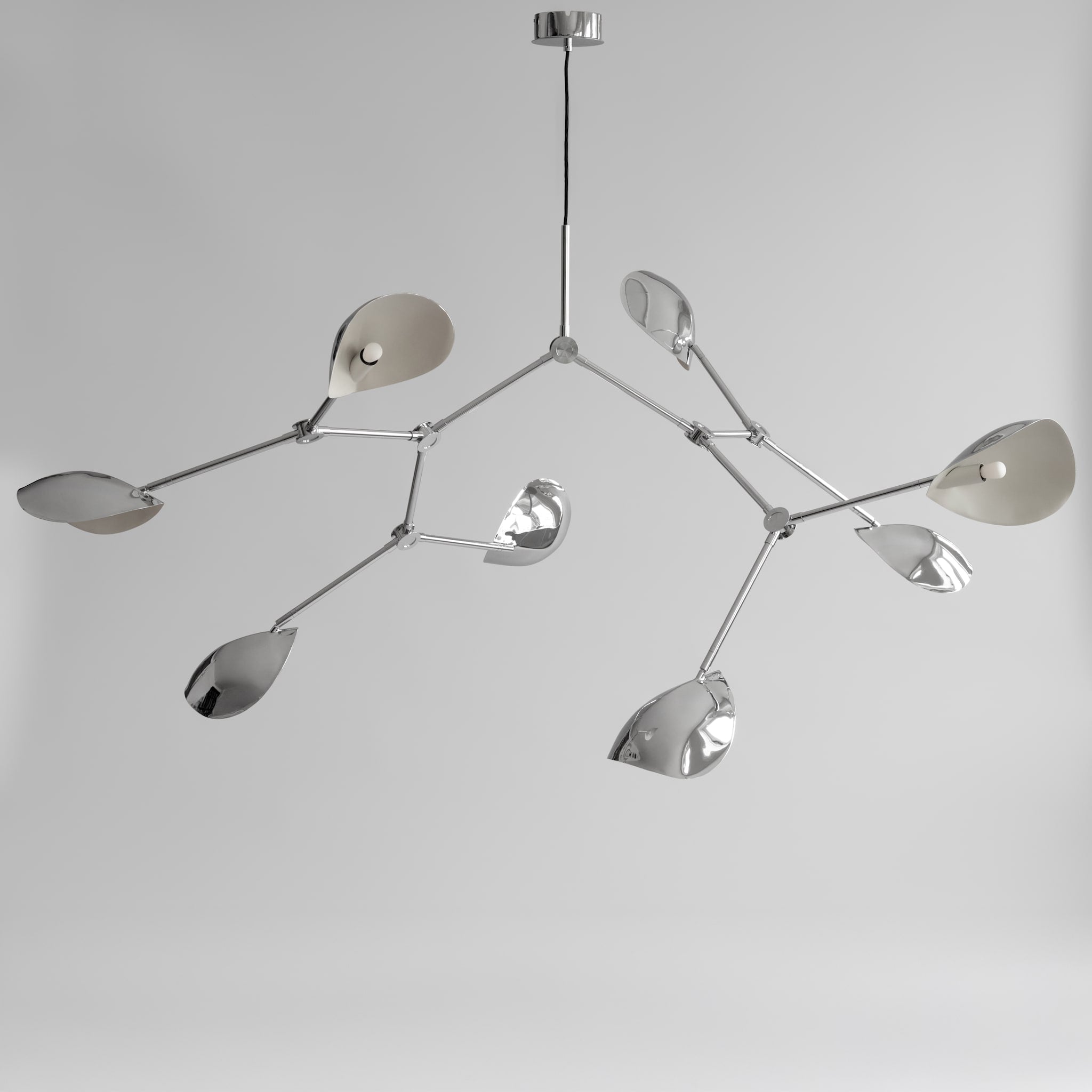 101 Copenhagen - Stingray Chandelier, Grande - Chrome (5m) - Chandelier