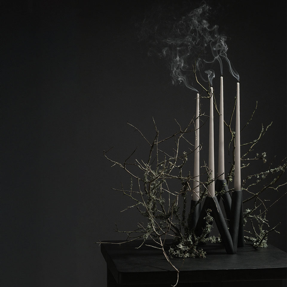 Bosque collab with 101 Copenhagen W candle holder with branch ornaments