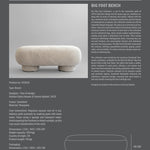 101 Copenhagen - Big Foot Bench - Sandshell (Sheepskin) - Bench