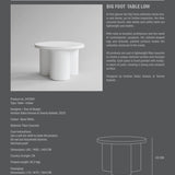 101 Copenhagen - Big Foot Table, Low - Bone White - Coffee or Side Table