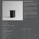 101 Copenhagen - Big Foot Table, Tall - Coffee - Coffee or Side Table