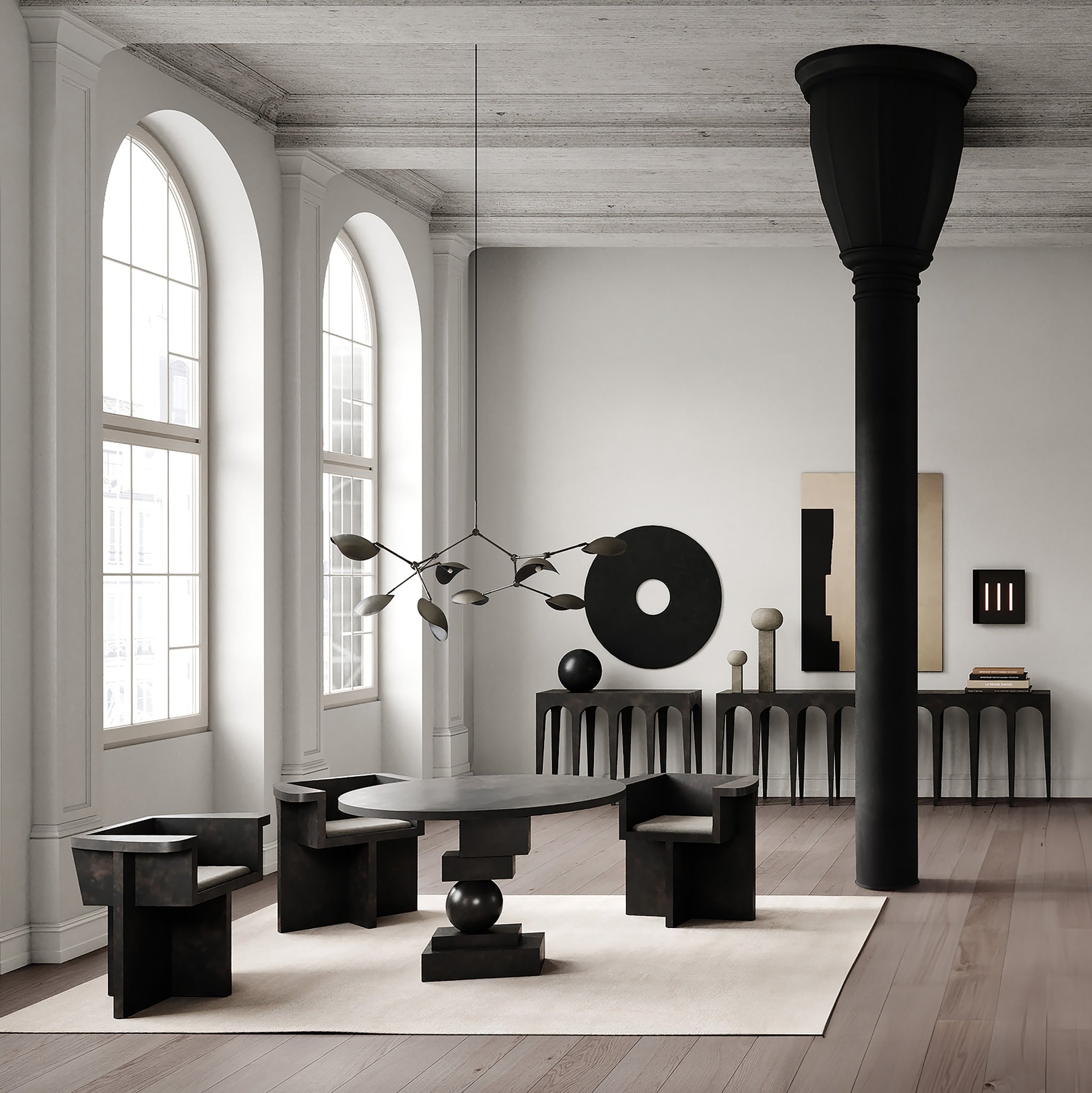 101 Copenhagen Living space with interior design pieces