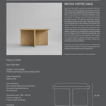 101 Copenhagen - Brutus Coffee Table - Natural Oak - Coffee Table