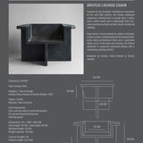 Brutus Lounge Chair - Coffee style sheet