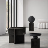 Brutus Lounge Chairs - Coffee Guggenheim Vase and Baburu Bowl