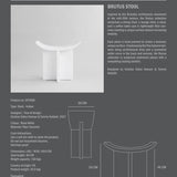 Brutus Stool - Bone White