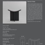 Brutus Stool - Coffee Black Oak