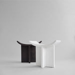 Brutus Stool in coffee and Bone white