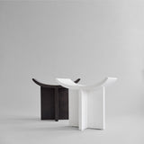 Brutus Stool in coffee and Bone white