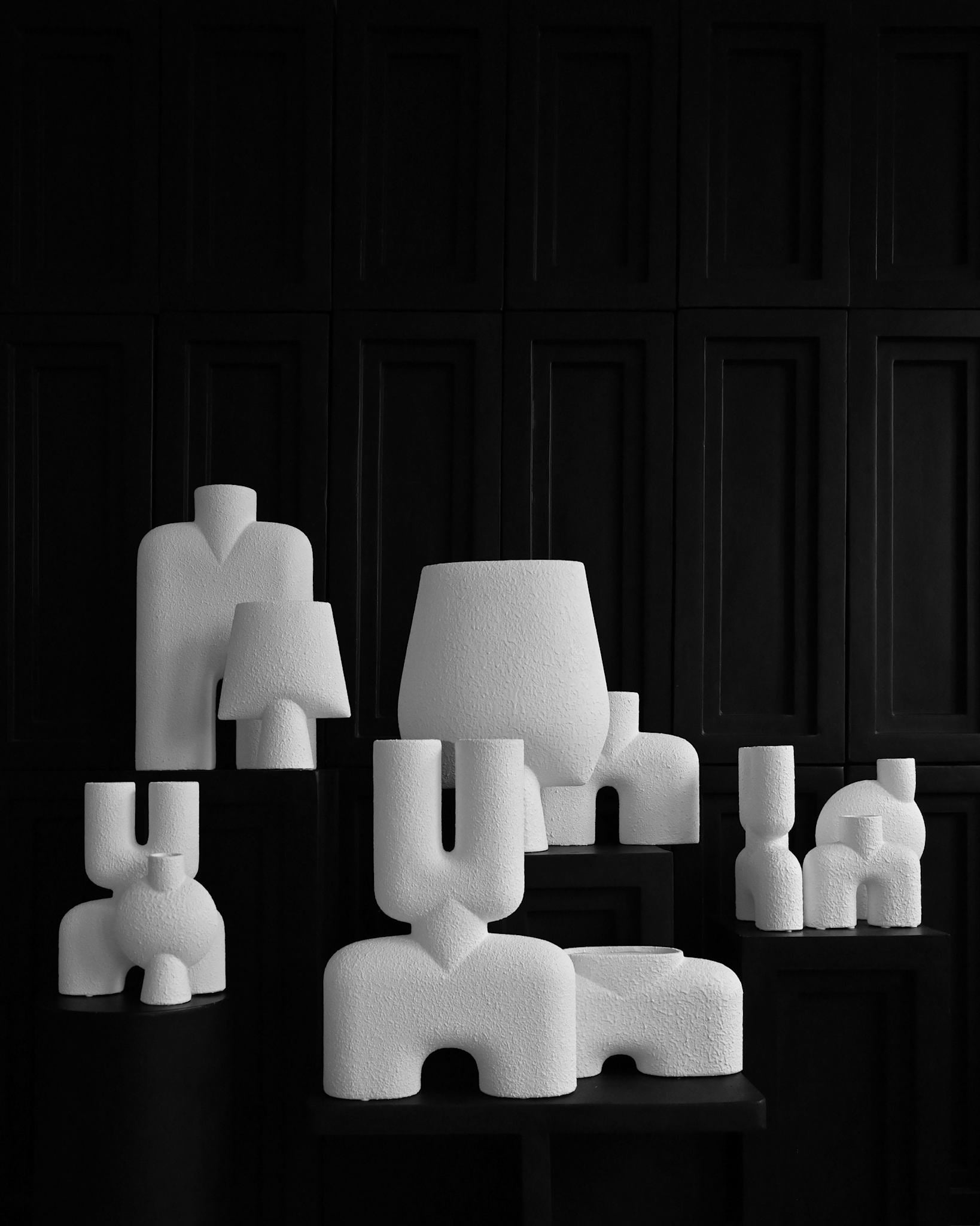 101 Copenhagen - Cobra Vase Double, Mini - Bubble White - Vase