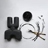 101 Copenhagen - Cobra Vase Double, Mini - Black - Vase