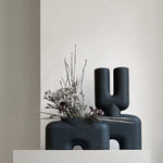 101 Copenhagen - Cobra Vase Double, Medio - Black - Vase