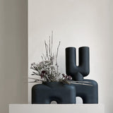 101 Copenhagen - Cobra Vase Double, Medio - Black - Vase