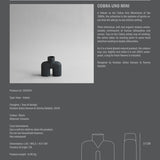 Cobra Vase Uno, Mini - Black