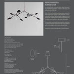 101 Copenhagen - Drop Chandelier - Burned Black (5m) - Chandelier