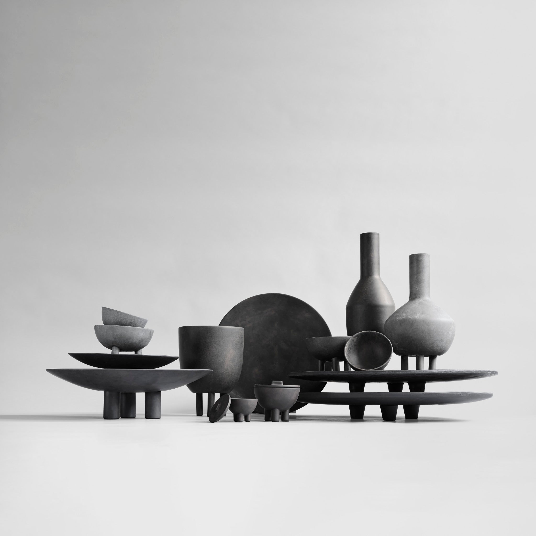 101 Copenhagen - Duck Jar, Medio - Dark Grey - Decorative Jars