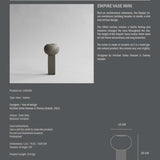 101 Copenhagen - Empire Vase, Mini - Dark Grey - Vase