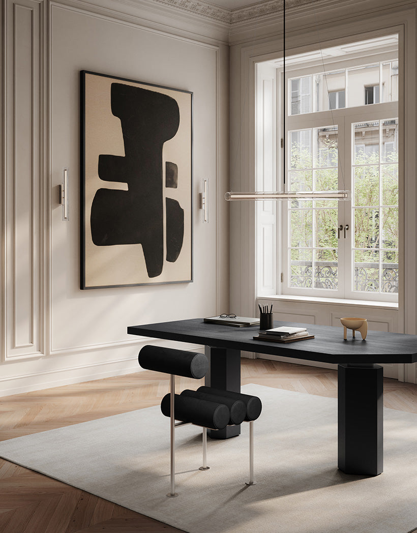 101 Copenhagen Office space with Fram lighting and Hiro dining chair and wing bowl