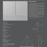 Frame Pendant Lamp - Chrome