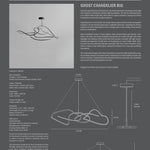 101 Copenhagen - Ghost Chandelier, Big - Burned Black (5m) - Chandelier