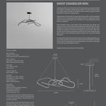101 Copenhagen Ghost Chandelier, Mini - Burned Black details