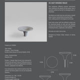 101 Copenhagen - HiHat Knobs, Maxi - Brushed Steel - Knobs