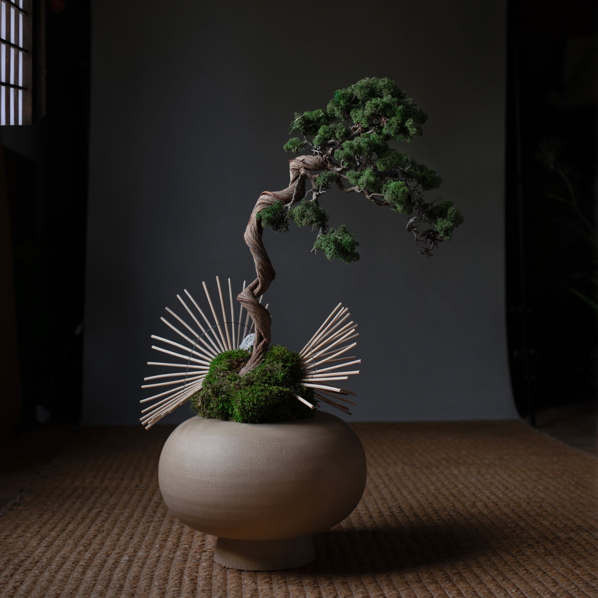 101 Copenhagen Kabin Devato Vase with bonsai styled by Labotania